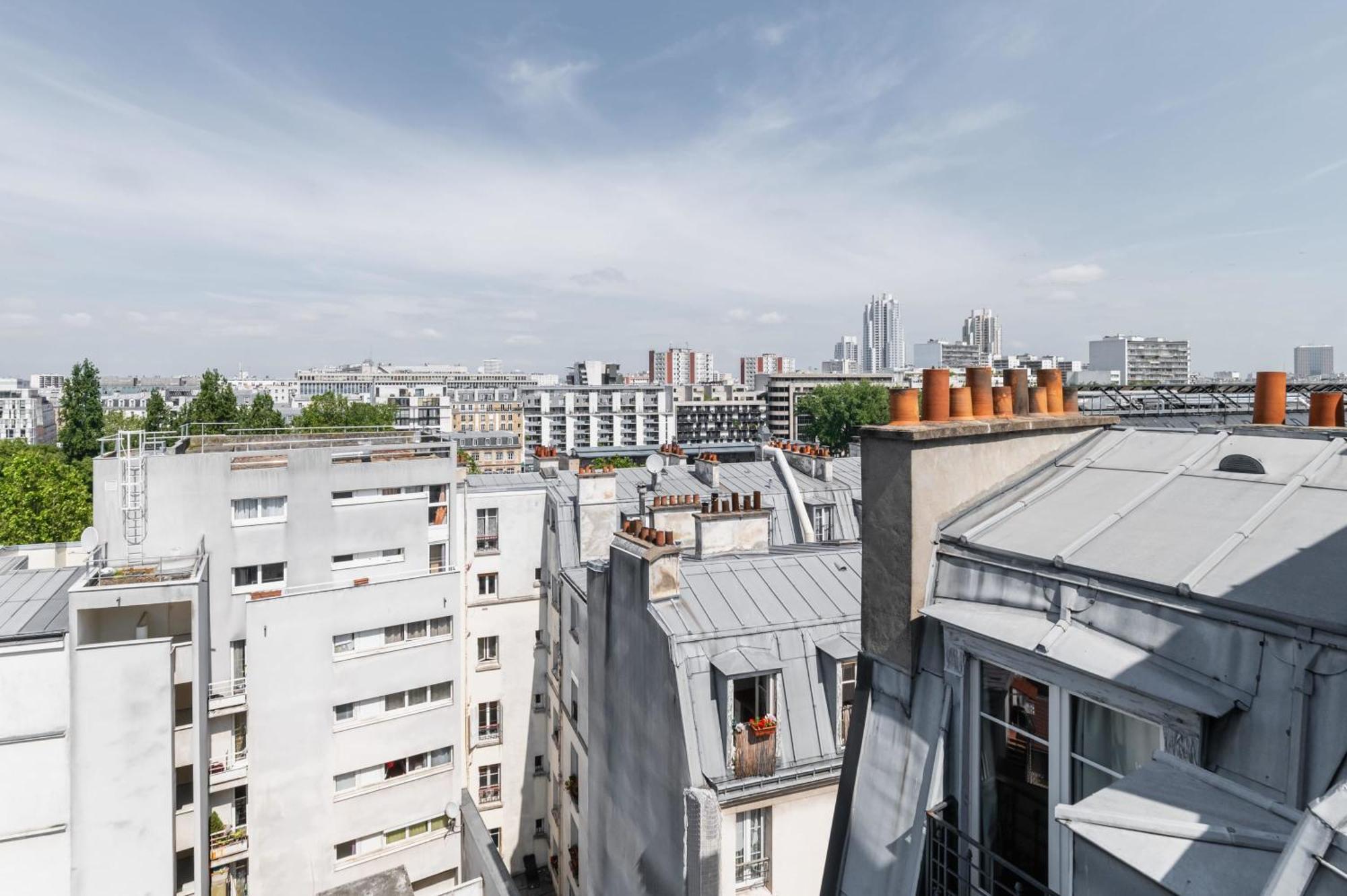 Apartmán 2 Pieces Refait A Neuf Dernier Etage - Paris 19 - 4P - Flat-Guest Exteriér fotografie